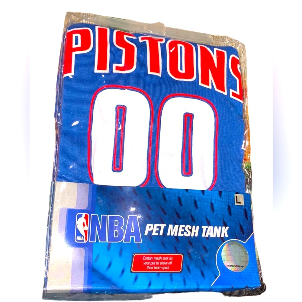 New~Pistons NBA Licensed Dog Tank